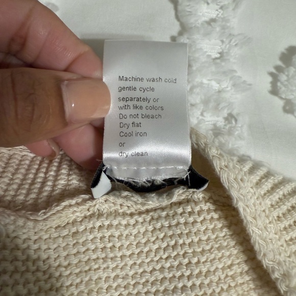 Cocogió Cream Open Front Cardigan One Size - Picture 4 of 5